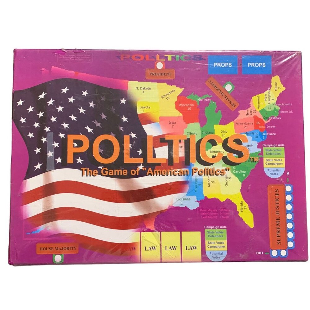 2006 Polltics the game of American politics board game Rare